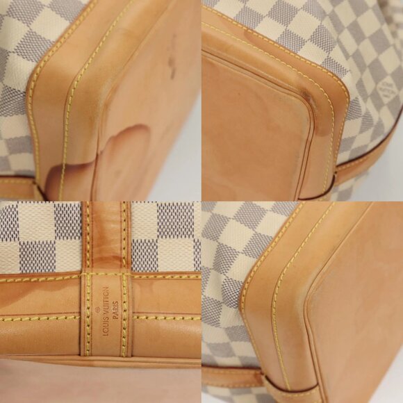 LOUIS VUITTON Damier Azur Noe Shoulder Bag N42222 LV Auth 121627 - Picture 15 of 15